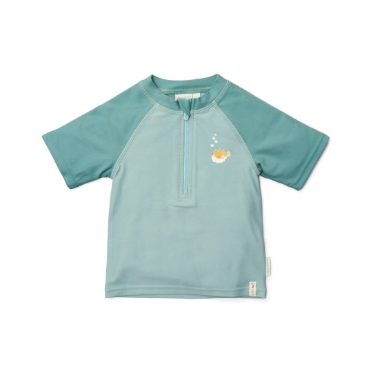 ΜΠΛΟΥΖΑ ΜΑΓΙΟ ΜΕ ΚΟΝΤΟ ΜΑΝΙΚΙ SEASHELLS SURF BLUE
